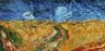 Reproductions and Copies of masterpieces oil on canvas Vincent Van Gogh revisited by Ida Parigi’s paintings: Wheatfield with Crows